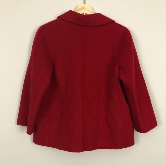 Talbots Short Wool Blend Double Breasted Coat - Picture 4 of 5